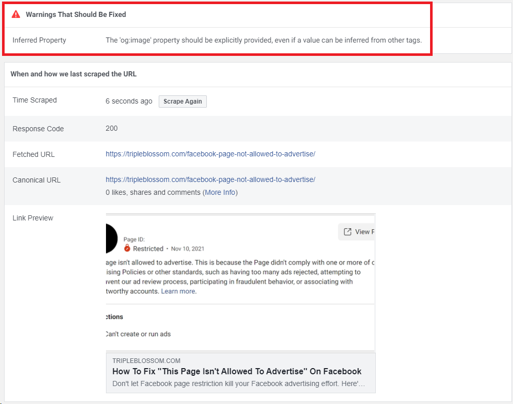 How to link Facebook ad to landing page