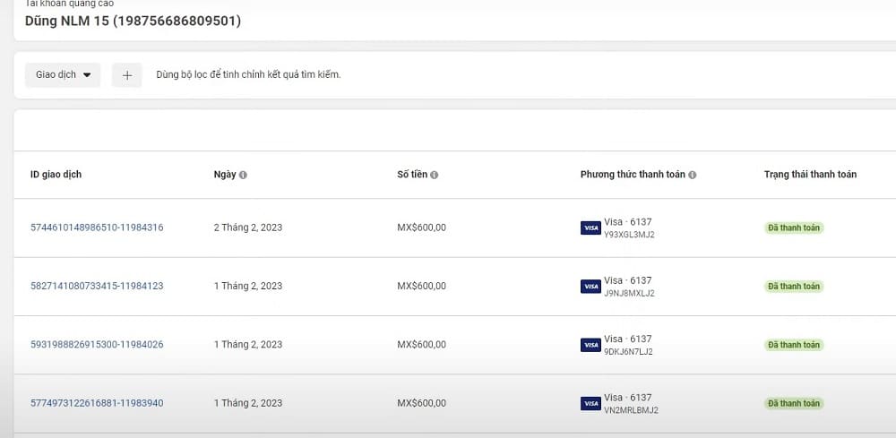 Facebook advertising refund