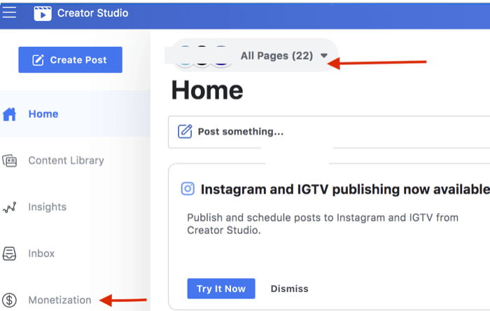 What are the requirements for enabling monetization on Facebook?