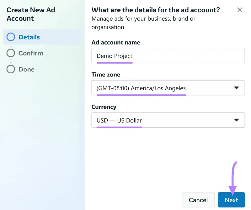 How to create Facebook Ads Manager account