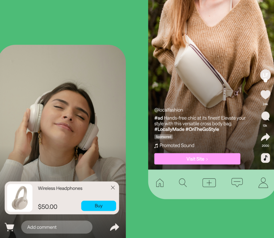 Summary of types of TikTok advertising that businesses often run