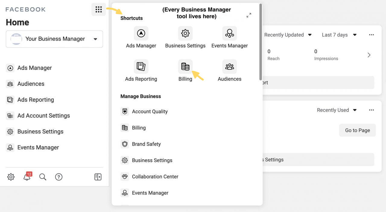 Tips to fix the error of being unable to create ad account in Business Manager