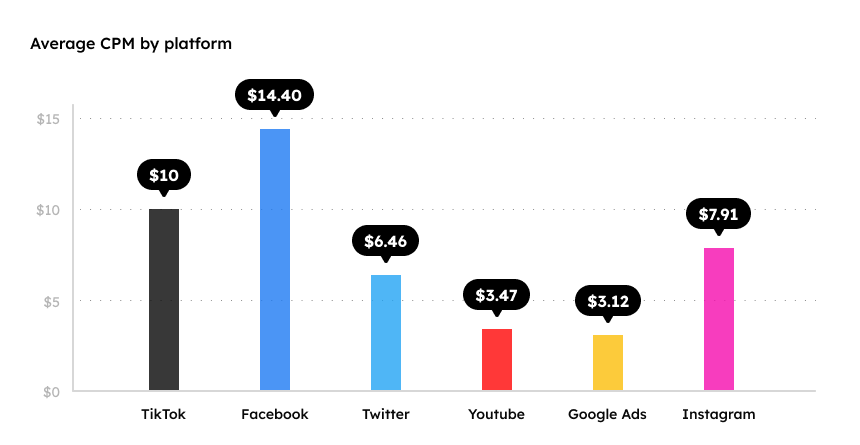 TikTok ad campaign cost