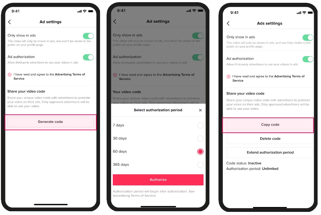 How to create a TikTok Spark ad using an authorized video from a creator