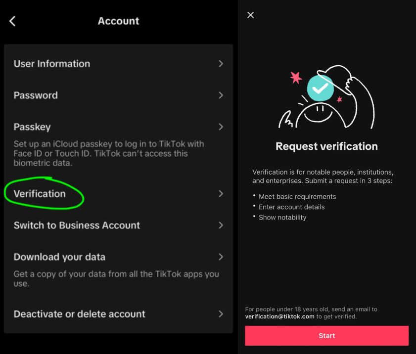 How to request verification on TikTok successfully