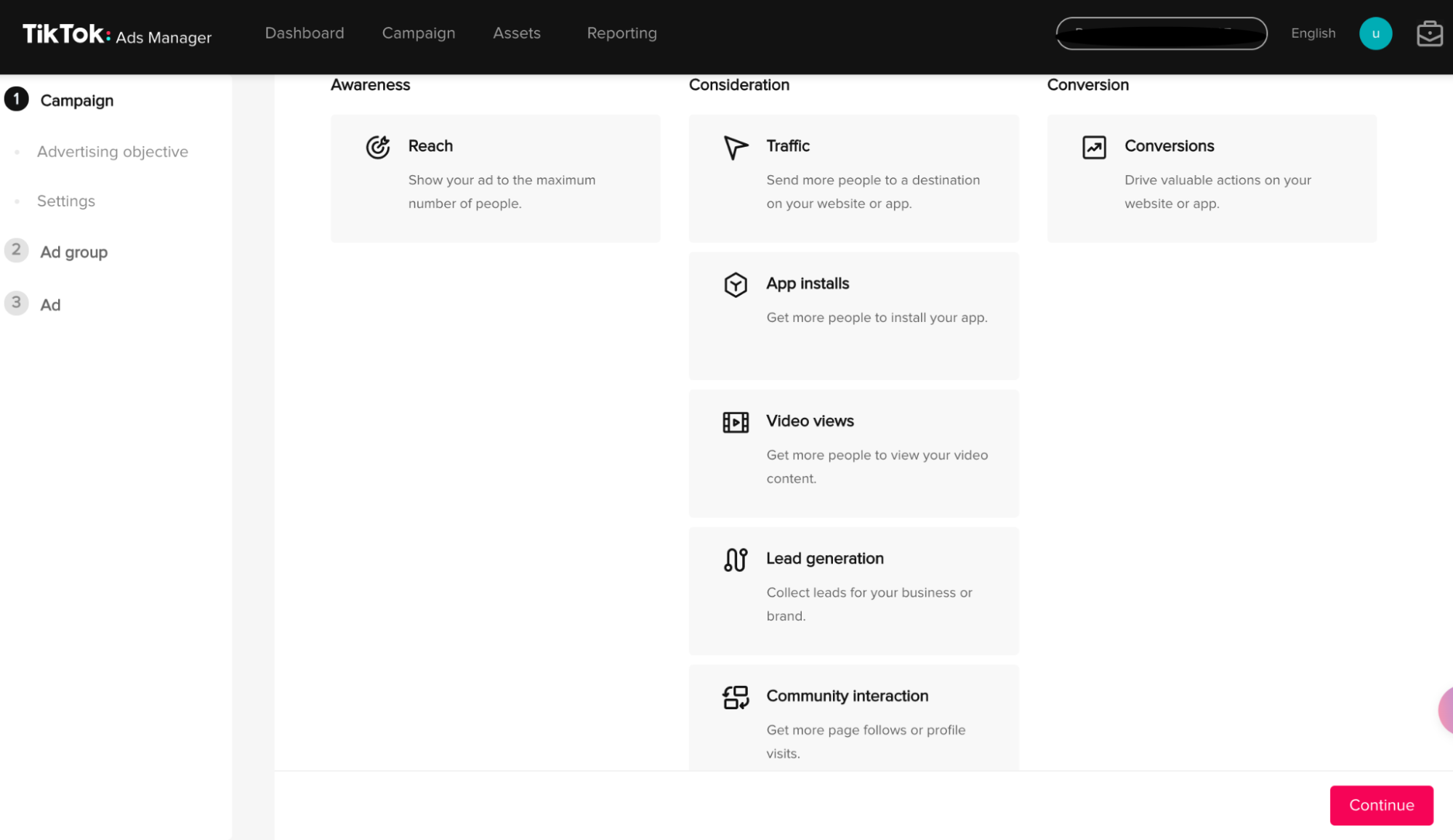 How to create a community interaction tiktok ads