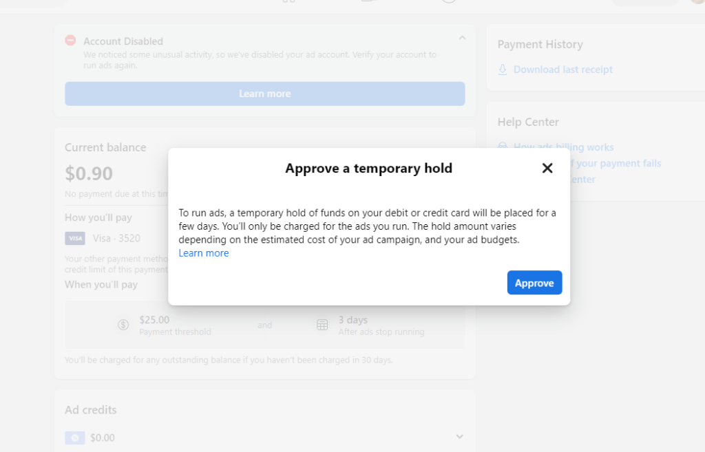 Common reasons why Facebook Pay not Working