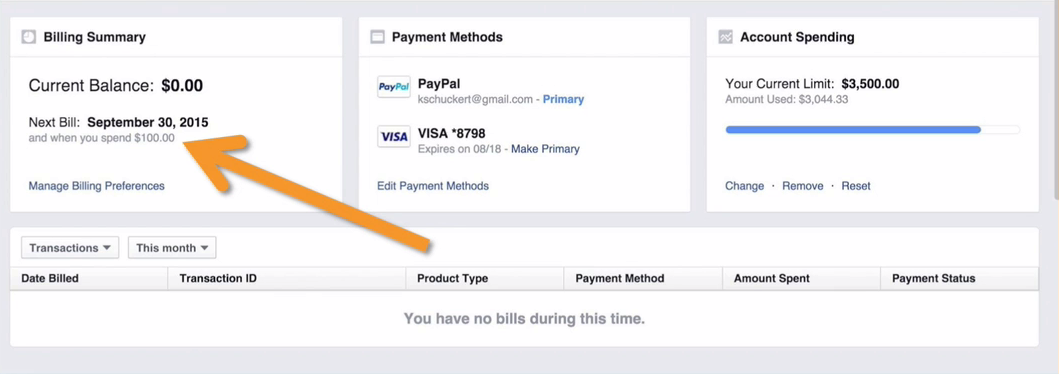 How to increase the automatic payment Facebook threshold quickly and safely?