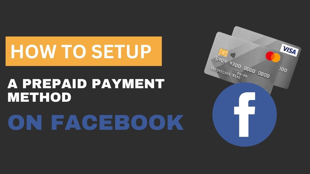 Guide to adding a facebook pay prepaid card