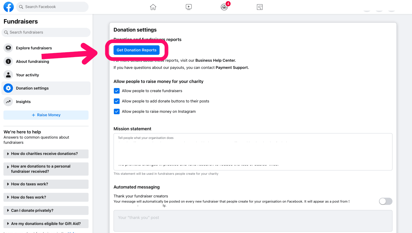 Guide to setting up payout methods for fundraising campaigns