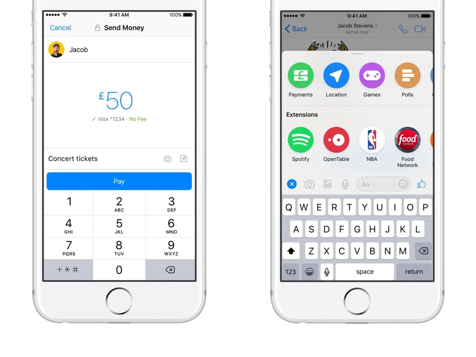 Guide to using Messenger for split payments