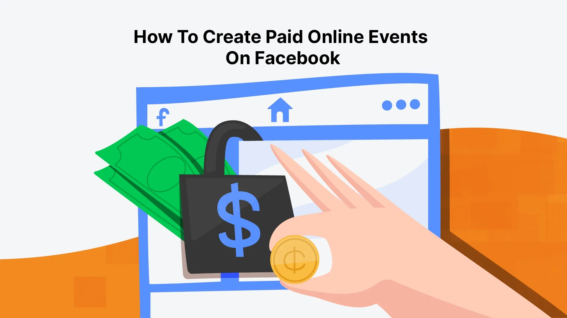 Who can create a paid online event Facebook?