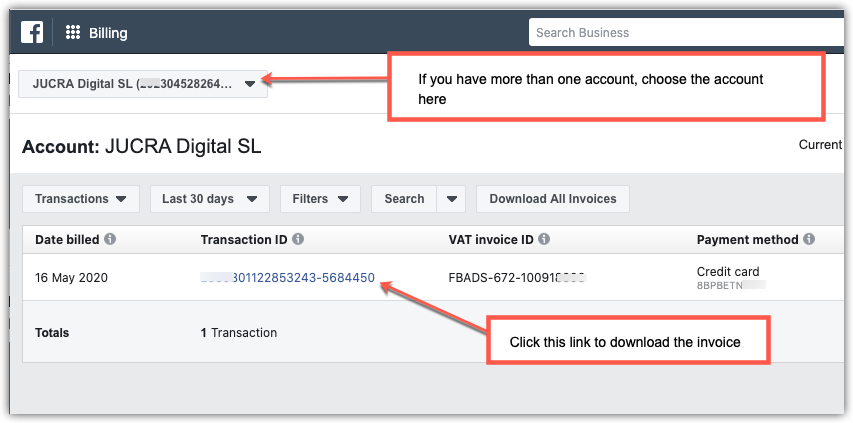 Guide to resolving stuck Facebook Ad payments