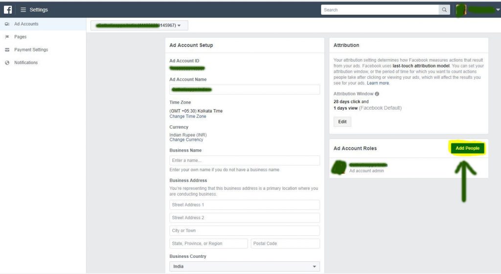 Instructions for linking Paytm Facebook payment for the Indian market