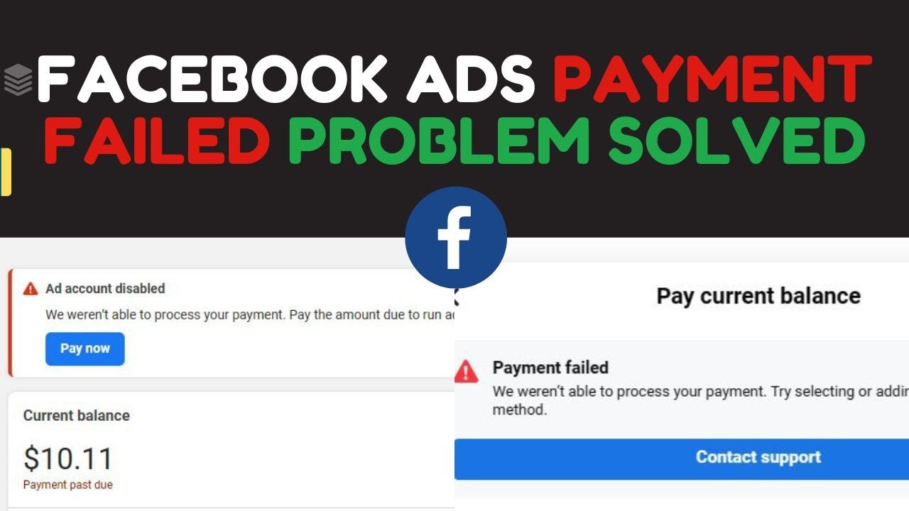 Methods for handling payment past due Facebook