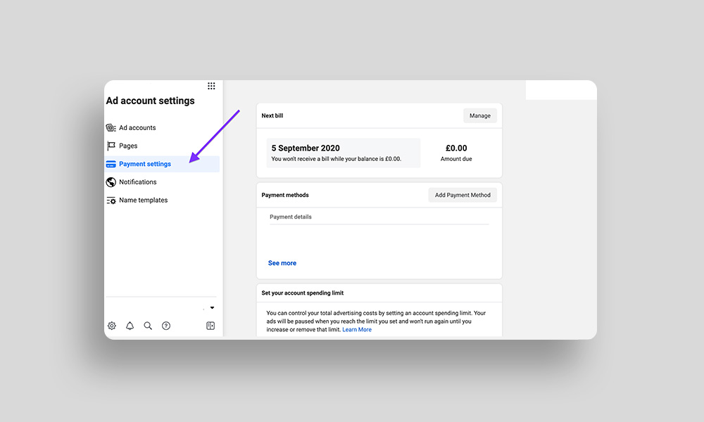 Resolving the payment method suspended Facebook ads