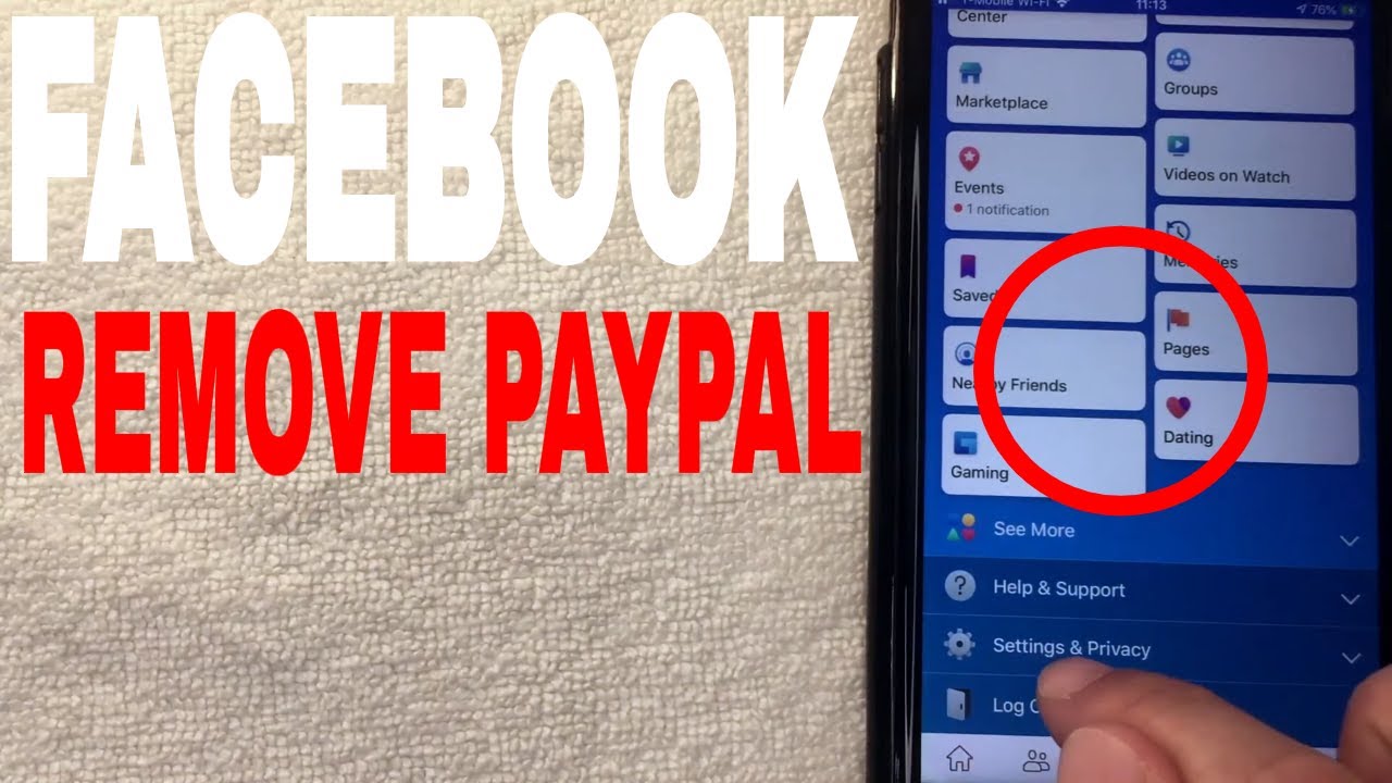Guide on paying debt and how to unlink PayPal from Facebook