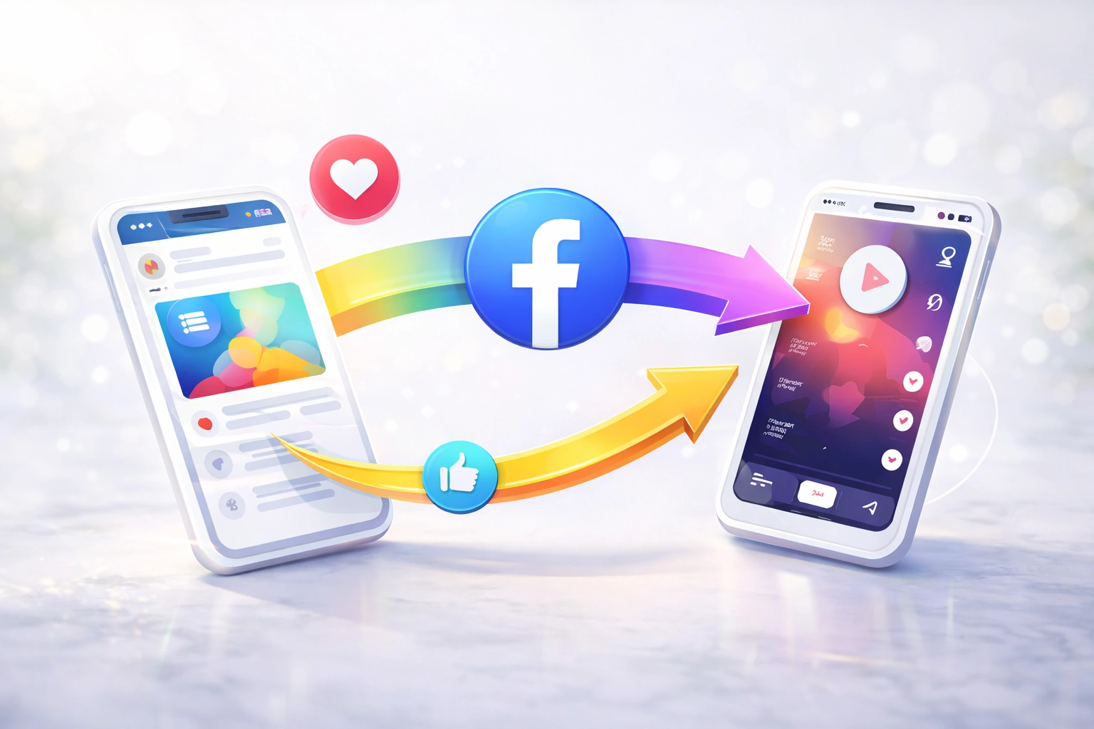 How does the Facebook Reels algorithm prioritize content distribution?