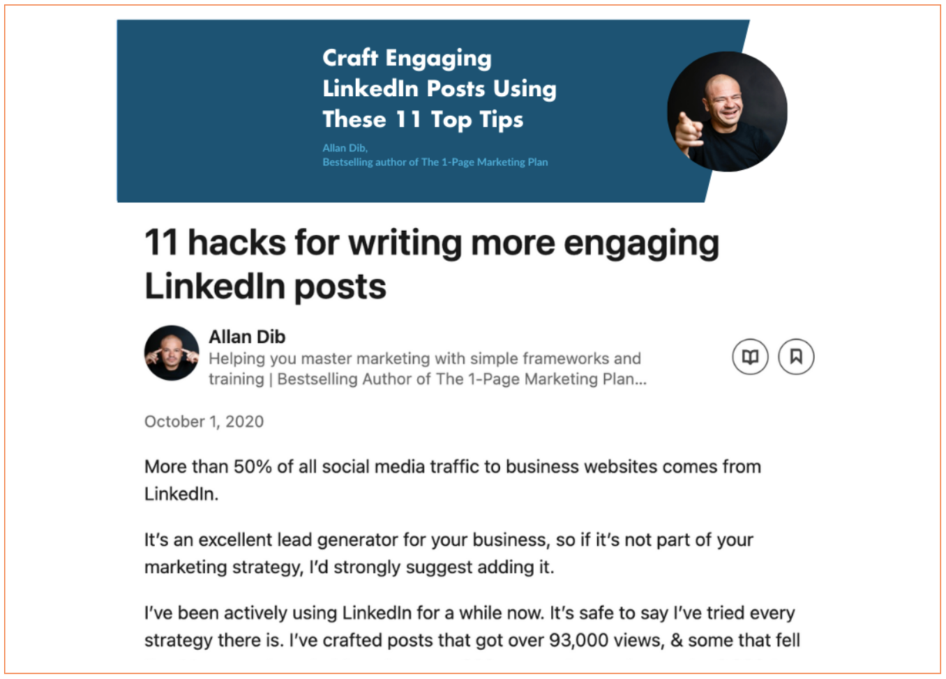 Tips for creating LinkedIn posts that attract the right professional audience