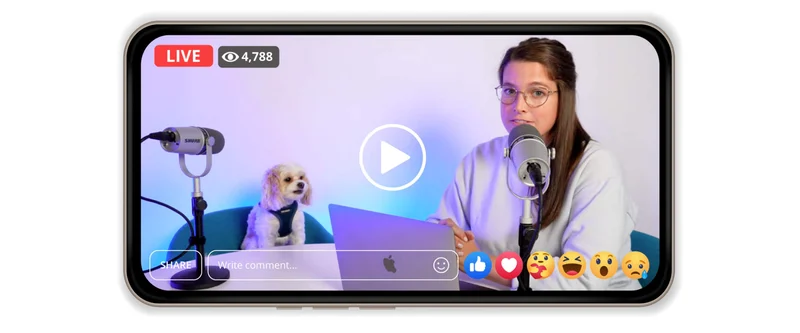 Effective software supporting broadcasting prerecorded videos on Facebook Live