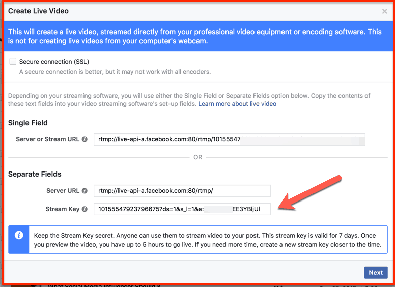 How to stream pre recorded video on Facebook Live