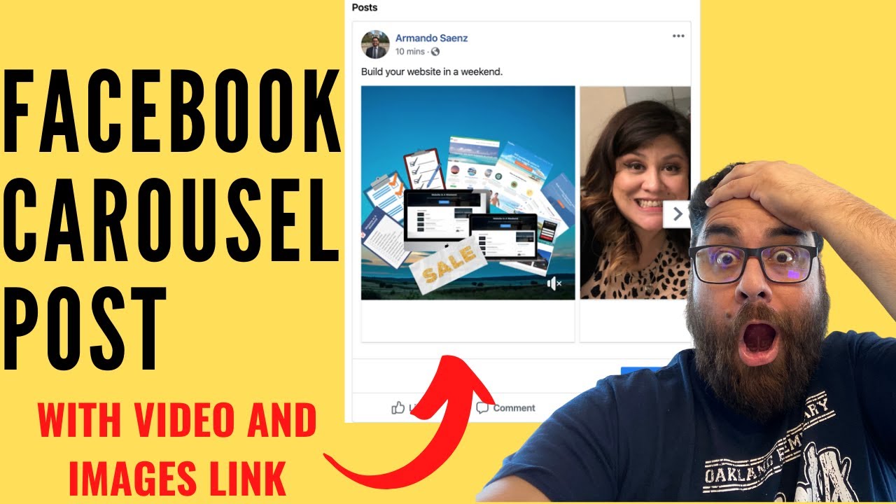 What is a Facebook video carousel post?