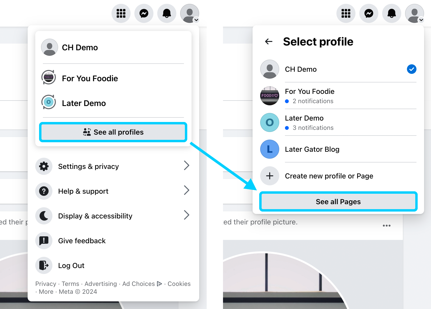 How to link Instagram and Facebook posts