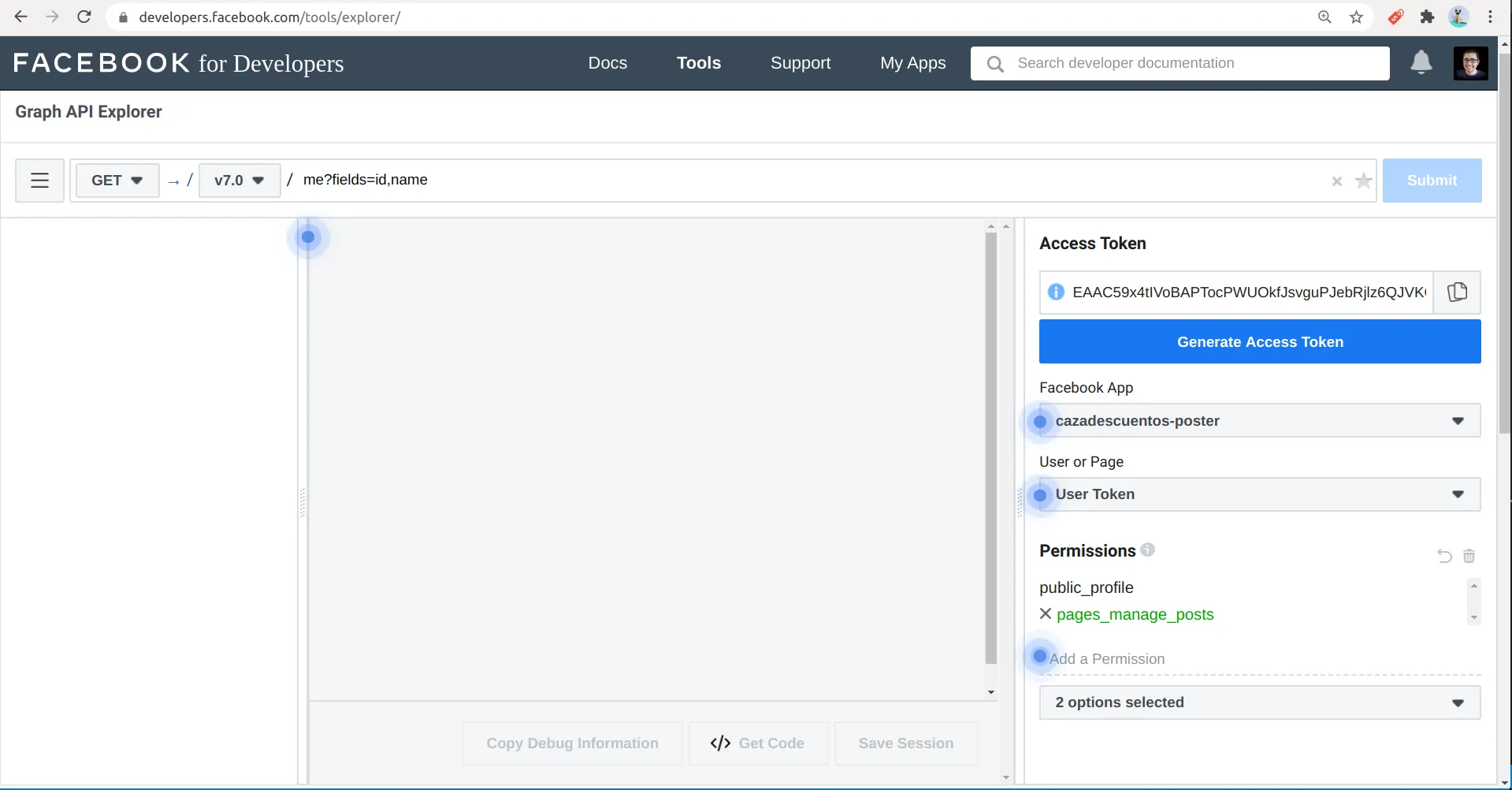 Step-by-step guide to using the Facebook post to page API