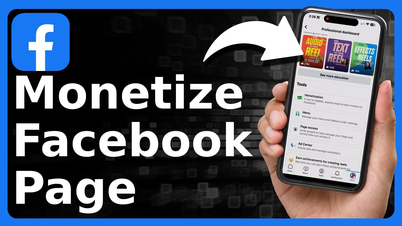 Can Facebook page be monetized?
