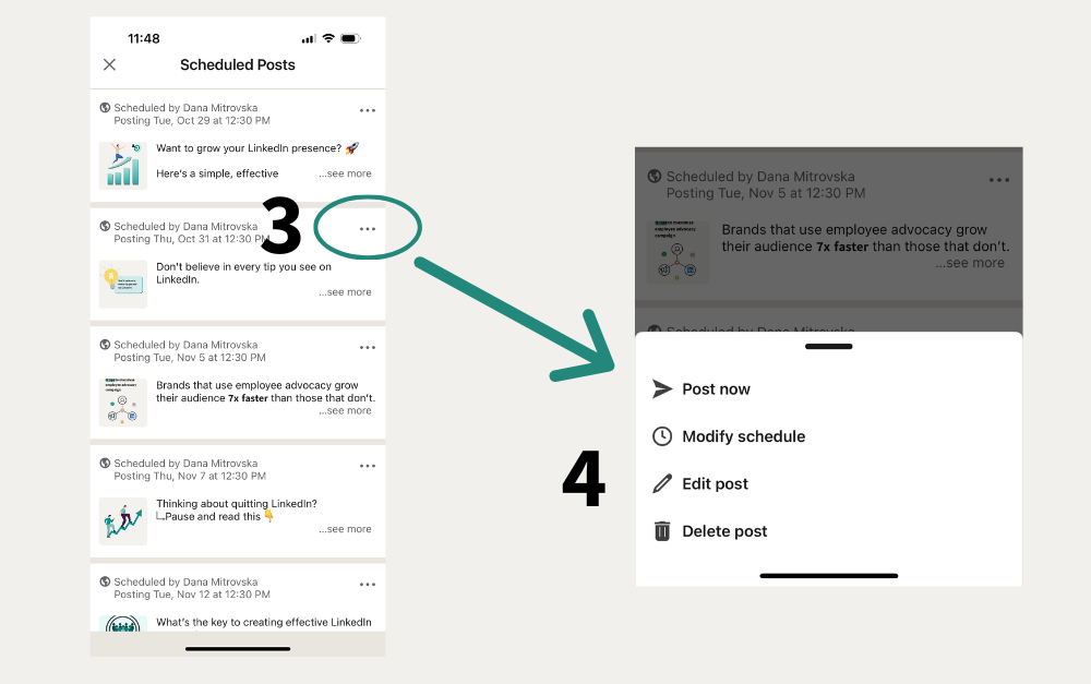 Can LinkedIn posts be scheduled?